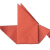 curious origami bird